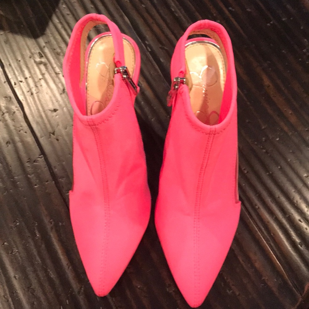 BARBIE VIBES! 😊 JESSICA SIMPSON BUBBLEGUM PINK HEELS. Size 6. - Picture 2 of 11